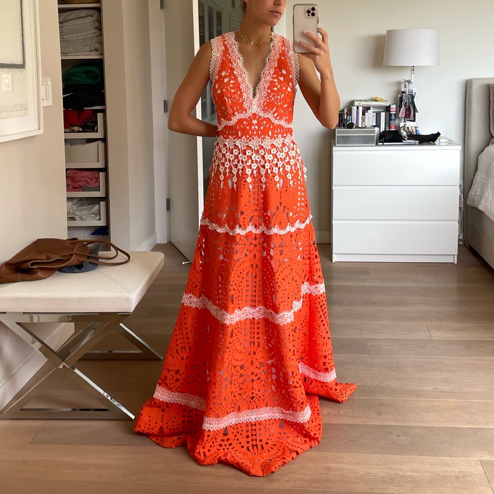 Alexis Lizza Floral Gown Size XS